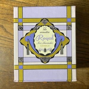 NWT Royal Iris Lavender Candle W/Box Purple Decor 10.5 oz
